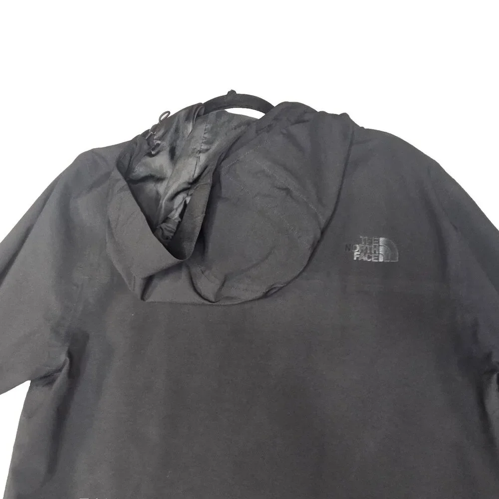 The North Face DryVent Hooded Rain Jacket Black Mens Small Waterproof
